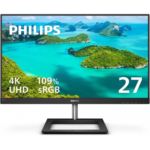 Philips 278E1A 27"in 4K UHD IPS LED Monitor (HDMIx2/DPx1/SPK) 60-Days Warranty