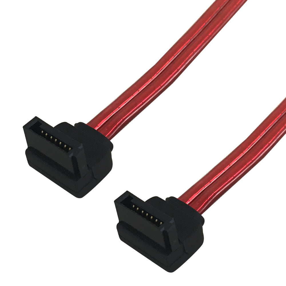 Right Angle SATA to Right Angle SATA Cable - 7 pin to 7 pin - 0.5m